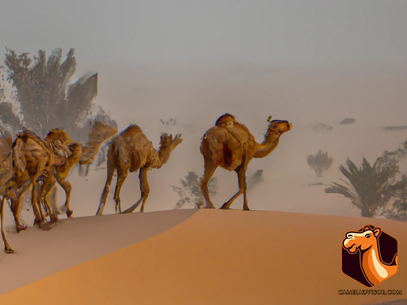 The Natural Habitat Of Wild Camels