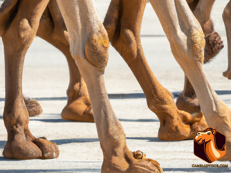 Walking And Running With A Camel'S Legs And Feet
